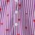 White and purple printed lurex kurta jacket set