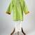 Neon green embroidered cotton kurta set