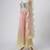 Silver ombre embroidered faux and art silk blouse and palazzo set