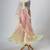 Silver ombre embroidered faux and art silk blouse and palazzo set