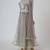 Silver grey embroidered faux and net lehenga set
