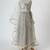 Silver grey embroidered faux and net lehenga set
