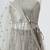 Silver grey embroidered faux and net lehenga set