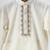 Off white embroidered lurex kurta set