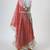 Silver grey embroidered faux and net lehenga set