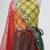Yellow and green embroidered raw silk organza lehenga set