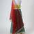 Yellow and green embroidered raw silk organza lehenga set