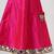 Yellow and pink embroidered raw silk organza lehenga set