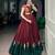 Navratri Women Chinon Silk Gotta Work Lehenga Choli with Kodi Lace & Dupatta - full stitched free Size 