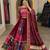 Marron Mirror Navratri Lehenga Choli With Dupatta