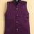 boys wine satin embroidered sherwani trouser set with waistcoat