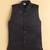 boys black satin embroidered sherwani trouser set with waistcoat