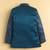 boys blue satin embroidered sherwani trouser set with waistcoat