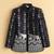boys black satin embroidered sherwani trouser set with waistcoat