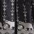 boys black satin embroidered sherwani trouser set with waistcoat