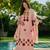 Peach Floral Embroidered Straight Kurta Set – Elegant Women’s Ethnic Wear Collection