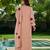Peach Floral Embroidered Straight Kurta Set – Elegant Women’s Ethnic Wear Collection