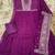 Premium Plum Embroidered Anarkali Gown with Designer Dupatta – Festive Ethnic Wear
