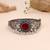 Maroon color two tone oxidised openable bracelet