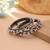 Multi color oxidised silver plated openable bangles