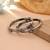 Multi color two tone oxidised openable bangles