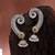 Green color dual tone oxidised earrings cuff