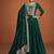 Emerald Green Embroidered Anarkali Gown with Designer Dupatta – Premium Ethnic Wear