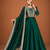 Emerald Green Embroidered Anarkali Gown with Designer Dupatta – Premium Ethnic Wear