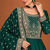 Emerald Green Embroidered Anarkali Gown with Designer Dupatta – Premium Ethnic Wear