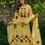 Mustard Yellow Floral Embroidered Pakistani Suit with Scalloped Dupatta – Premium Ethnic Wear