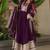 women's georgette embroidered anarkali gown with dupatta set