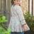 Trijal fab women's cotton blend floral printed flared top