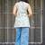 women's cotton blend floral printed flared top