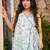 women's cotton blend floral printed flared top
