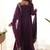 Trijal fab women's georgette embroidered anarkali gown with dupatta set