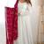 women's georgette embroidered anarkali gown with dupatta set