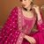 Magenta Embroidered Anarkali Gown with Designer Dupatta – Premium Festive Ethnic Wear