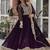 women's georgette embroidered anarkali gown with dupatta set