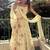 women's georgette embroidered anarkali gown with dupatta set