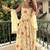 women's georgette embroidered anarkali gown with dupatta set