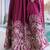 women's georgette embroidered anarkali gown with dupatta set