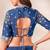 Royal Blue Silk Blend Semi Stitced Lehenga Choli with Thread & Sequence Work
