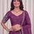 Mauve Silk Blend Semi Stitced Lehenga Choli with Thread & Sequence Work