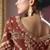 rust viscose zari tissue heavy embroidery designer saree