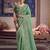 pista zari tissue heavy embroidery designer saree