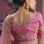 baby pink zari tissue heavy embroidery designer saree