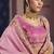 baby pink zari tissue heavy embroidery designer saree