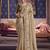 beige tissue heavy embroidery designer saree