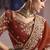 rust viscose zari tissue heavy embroidery designer saree