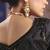black tissue heavy embroidery designer saree